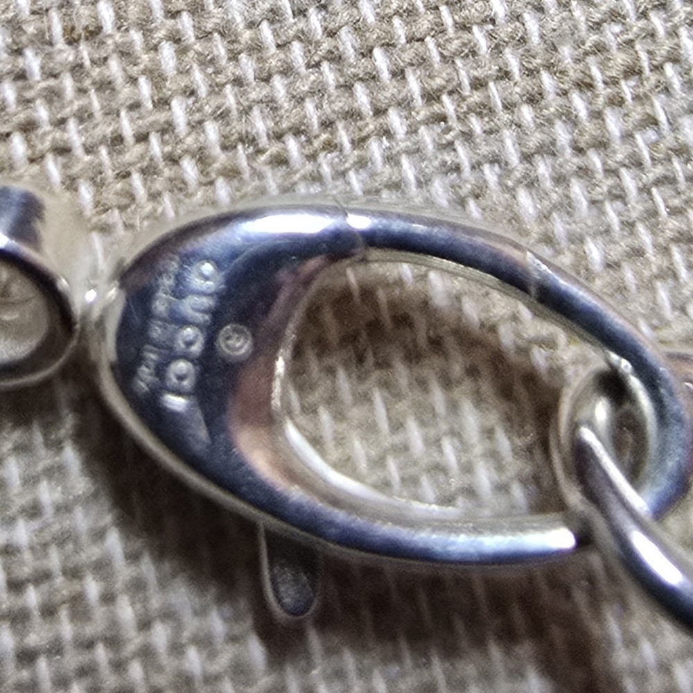 Gucci Interlocking GG 925 Sterling Silver Pendant Necklace - EUC - Picture 7 of 8